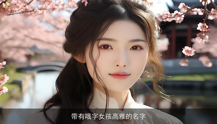 带有哦字女孩高雅的名字