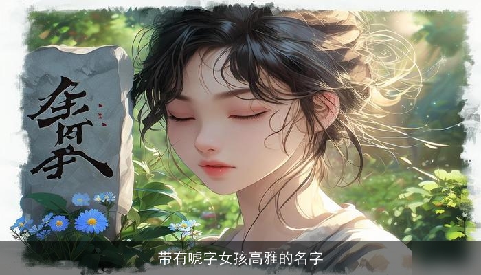 带有唬字女孩高雅的名字