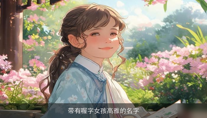 带有喔字女孩高雅的名字