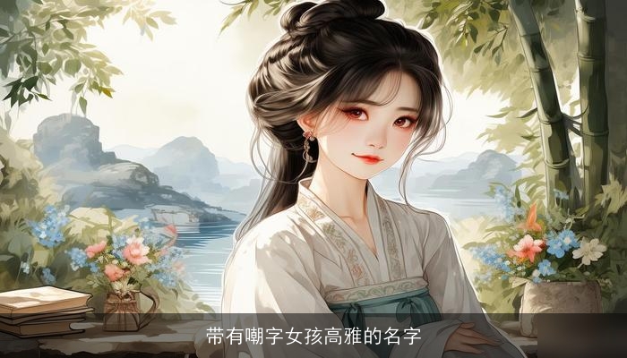 带有嘲字女孩高雅的名字