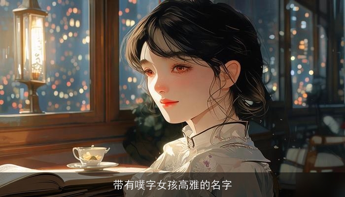 带有噗字女孩高雅的名字
