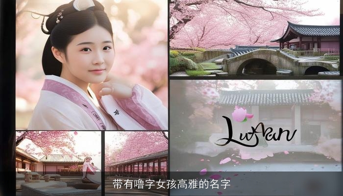 带有噜字女孩高雅的名字