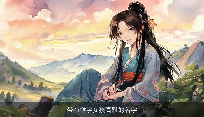 带有堠字女孩高雅的名字