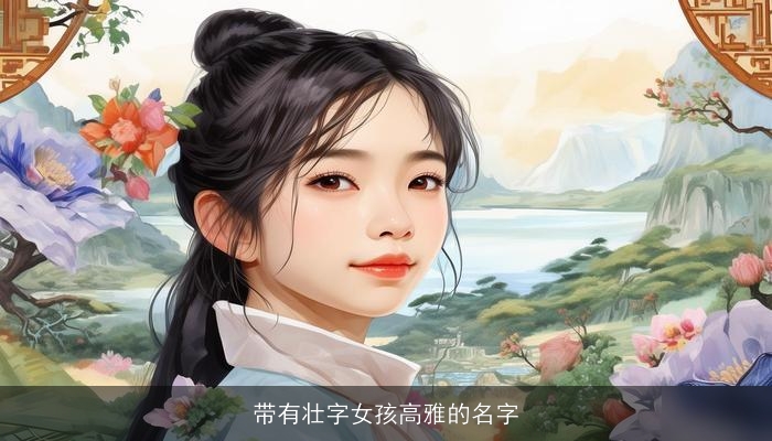 带有壮字女孩高雅的名字