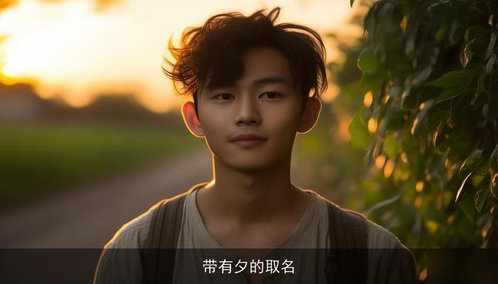 带有夕的取名