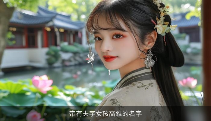 带有夫字女孩高雅的名字
