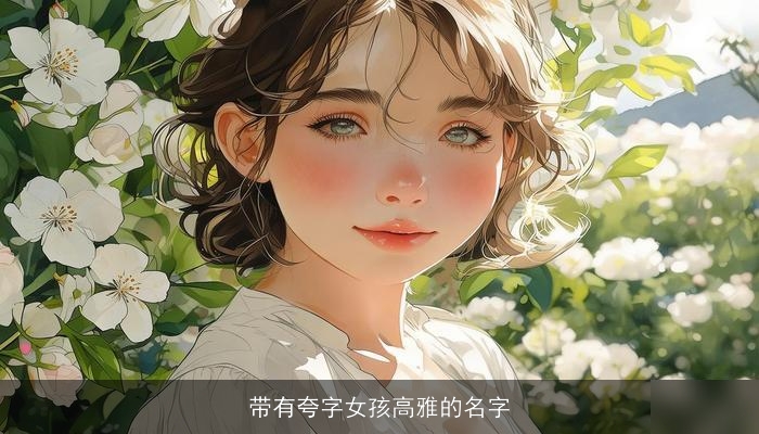 带有夸字女孩高雅的名字