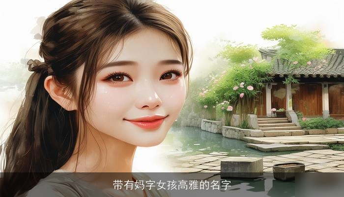 带有妈字女孩高雅的名字