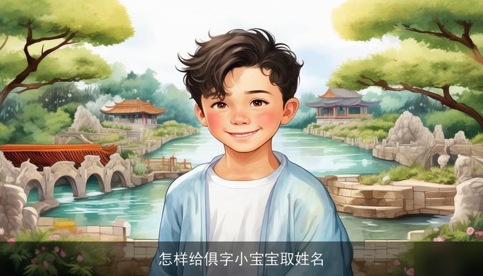怎样给俱字小宝宝取姓名