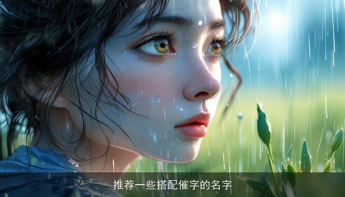 推荐一些搭配催字的名字