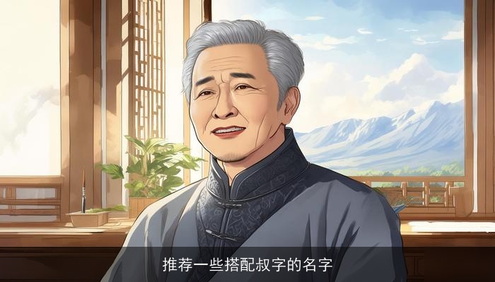 推荐一些搭配叔字的名字