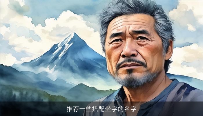 推荐一些搭配坐字的名字