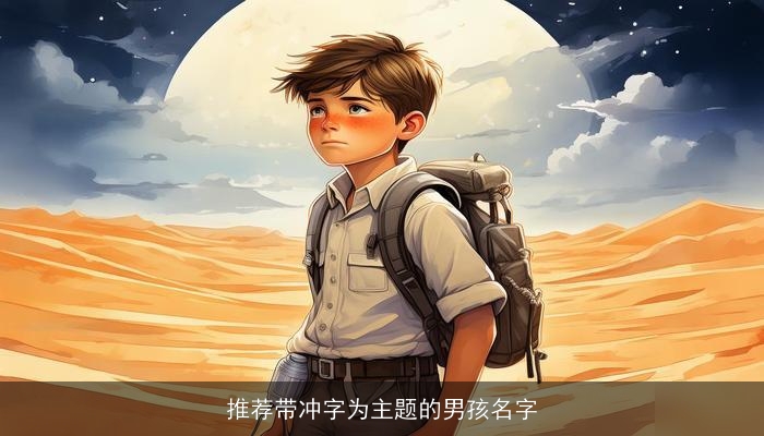 推荐带冲字为主题的男孩名字
