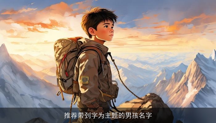 推荐带刭字为主题的男孩名字
