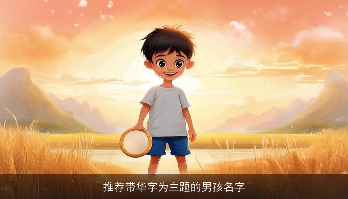 推荐带华字为主题的男孩名字
