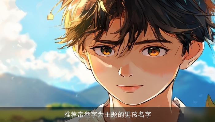 推荐带叁字为主题的男孩名字