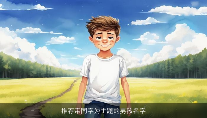 推荐带同字为主题的男孩名字