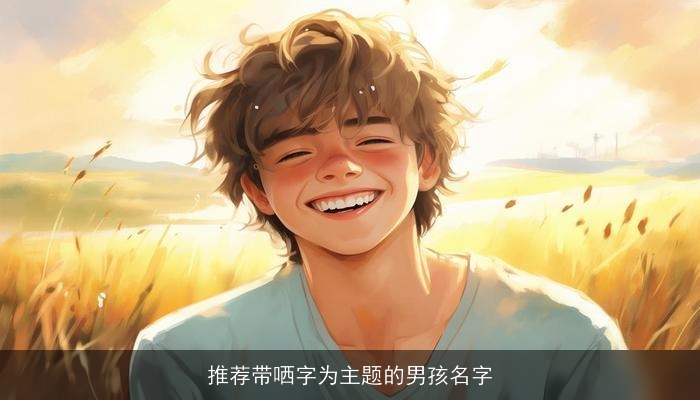 推荐带哂字为主题的男孩名字