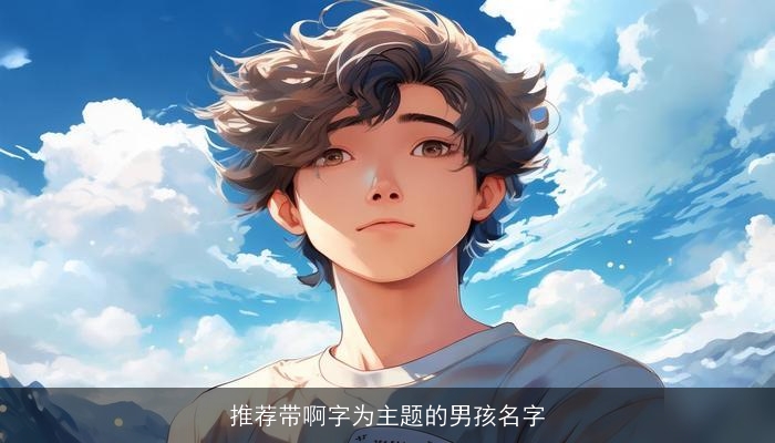 推荐带啊字为主题的男孩名字