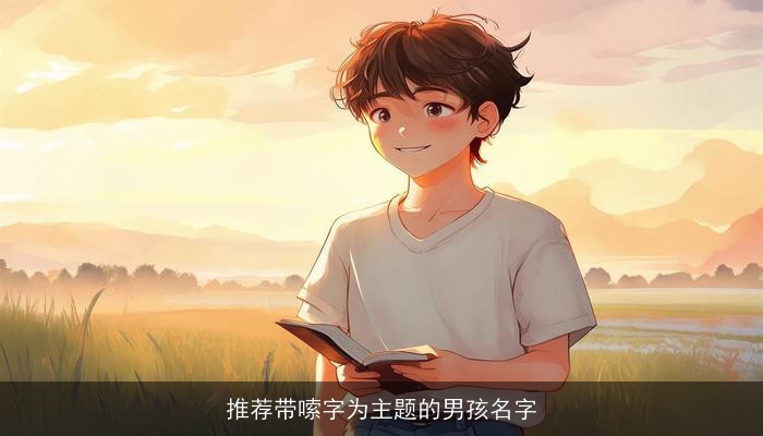 推荐带嗦字为主题的男孩名字