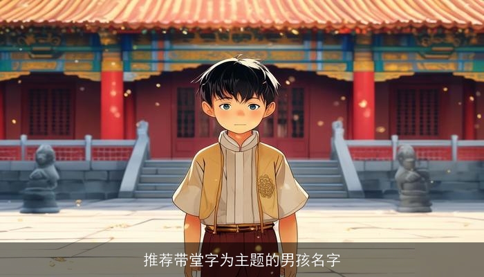 推荐带堂字为主题的男孩名字