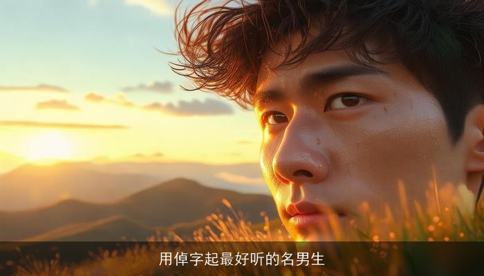 用倬字起最好听的名男生