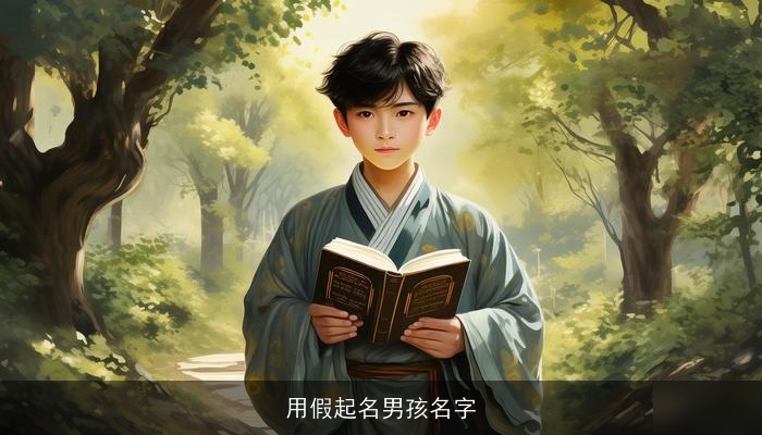 用假起名男孩名字