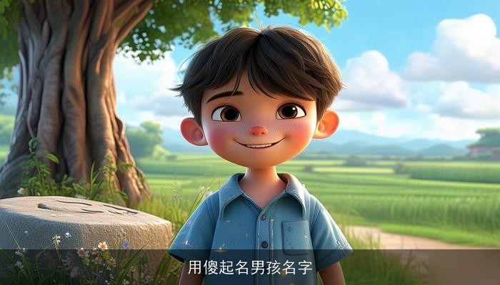 用傻起名男孩名字