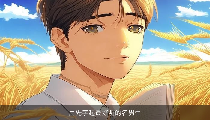 用先字起最好听的名男生