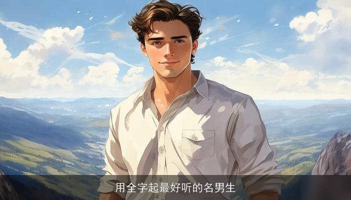 用全字起最好听的名男生