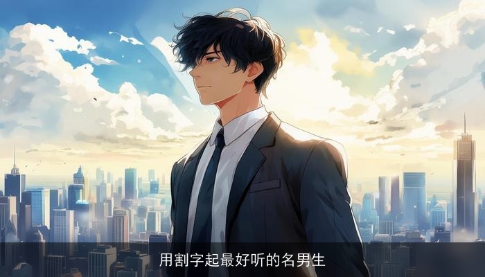 用割字起最好听的名男生