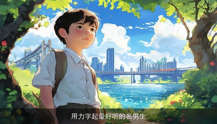 用力字起最好听的名男生
