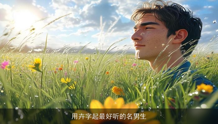 用卉字起最好听的名男生