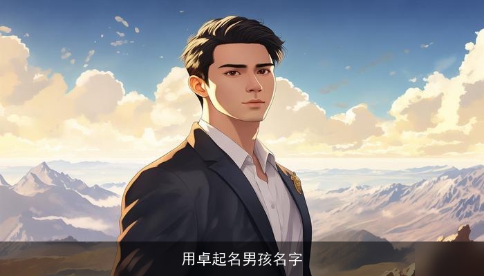 用卓起名男孩名字