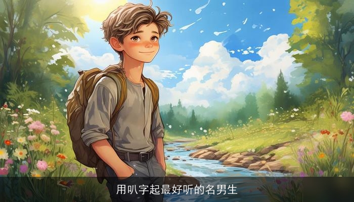 用叭字起最好听的名男生