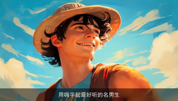 用嗨字起最好听的名男生