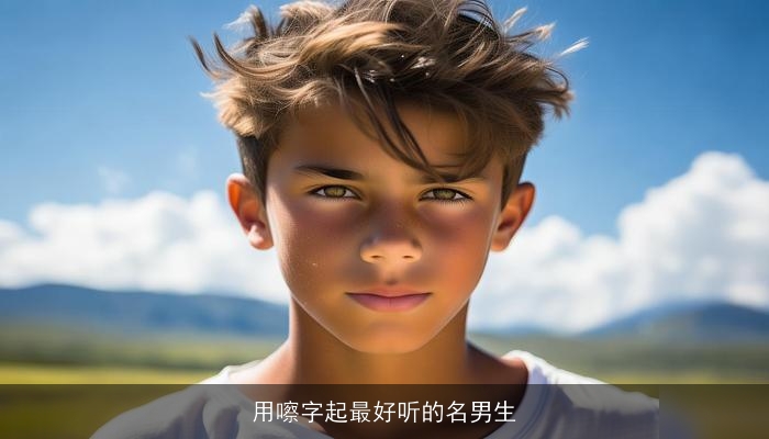 用嚓字起最好听的名男生