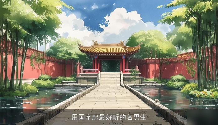 用国字起最好听的名男生