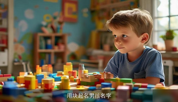 用块起名男孩名字