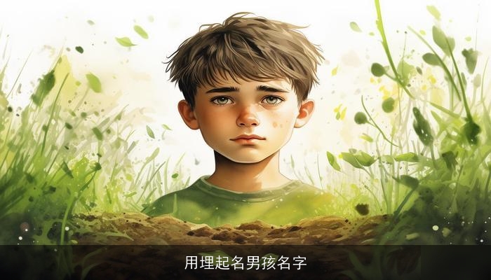 用埋起名男孩名字