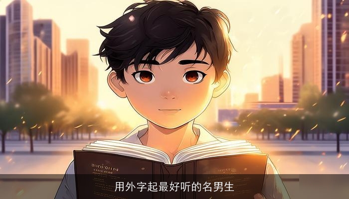 用外字起最好听的名男生