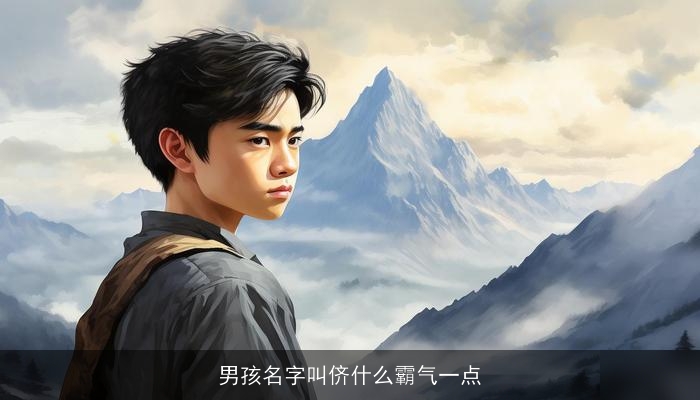 男孩名字叫侪什么霸气一点
