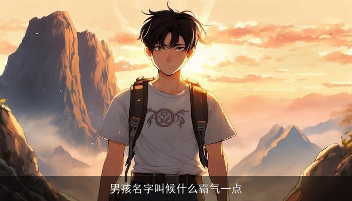 男孩名字叫候什么霸气一点