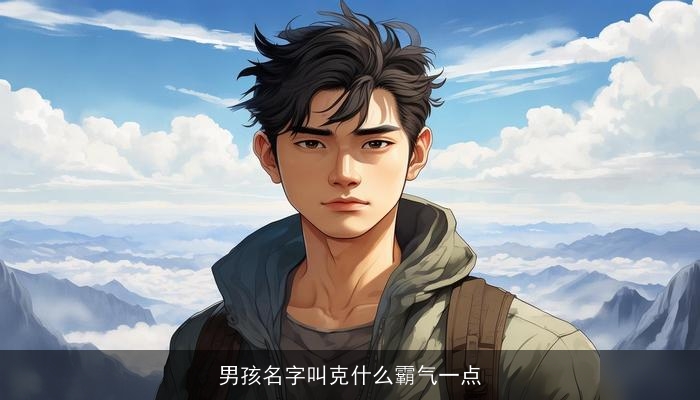 男孩名字叫克什么霸气一点