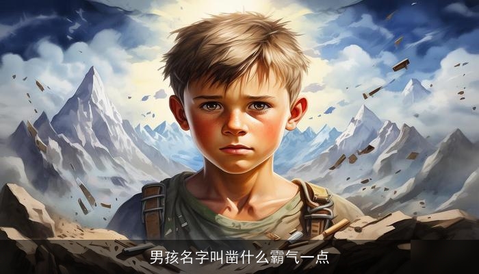 男孩名字叫凿什么霸气一点
