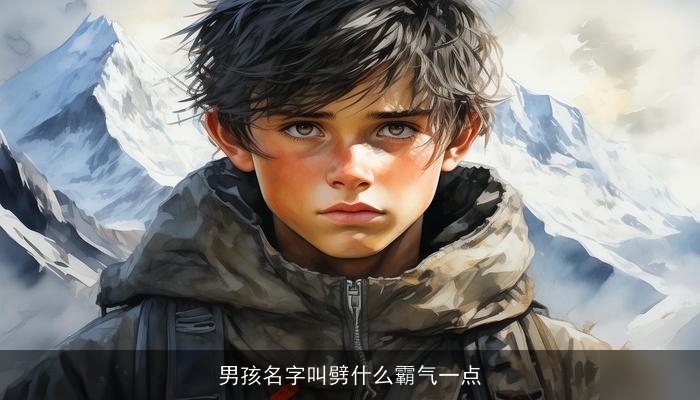 男孩名字叫劈什么霸气一点