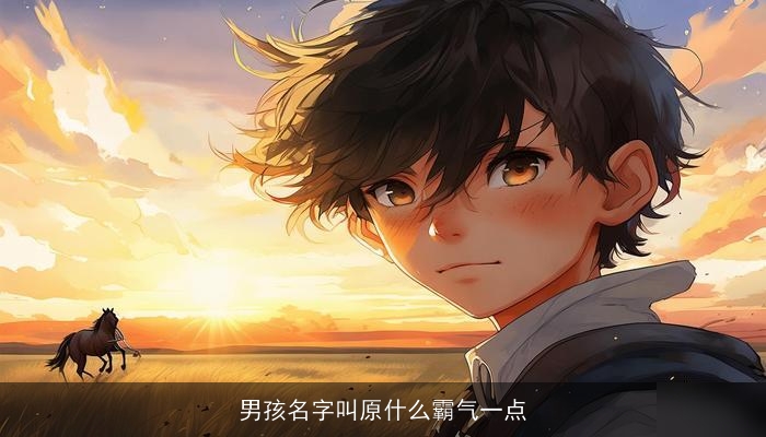 男孩名字叫原什么霸气一点
