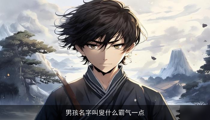 男孩名字叫叟什么霸气一点