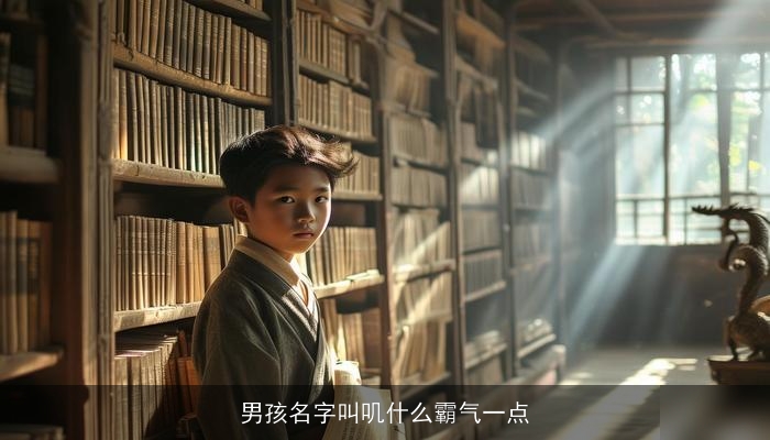男孩名字叫叽什么霸气一点