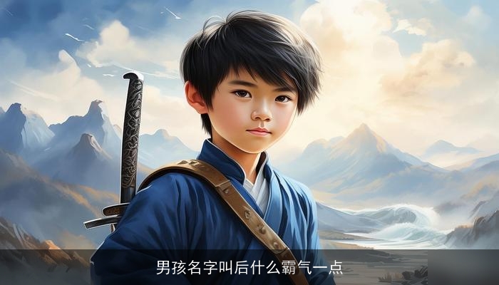 男孩名字叫后什么霸气一点